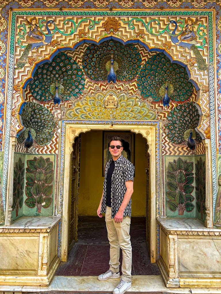 Jaipur City Palace Peacock Gate - Rajasthan, India