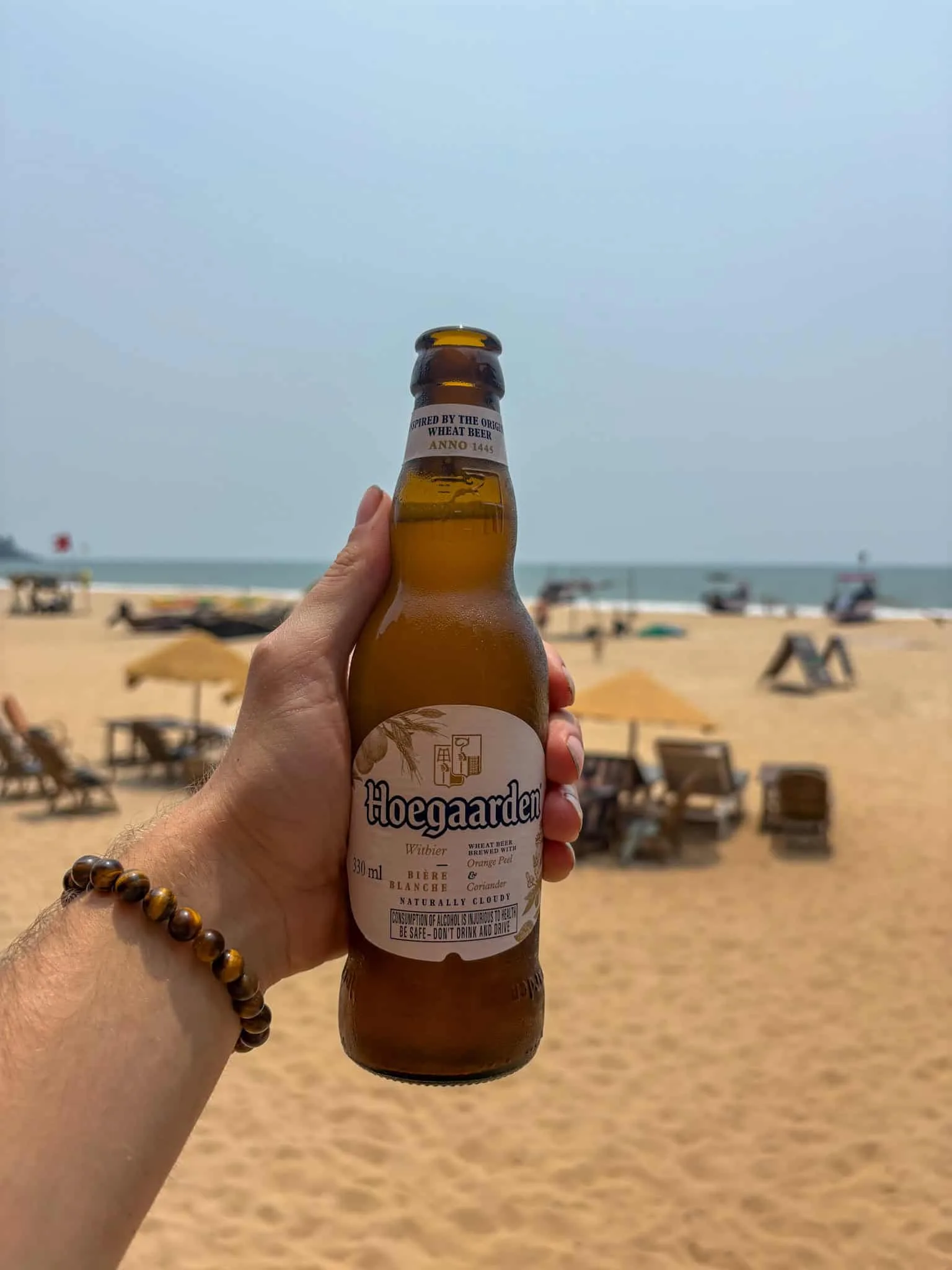 Hoegaarden Wheat Beer on Goa Beach