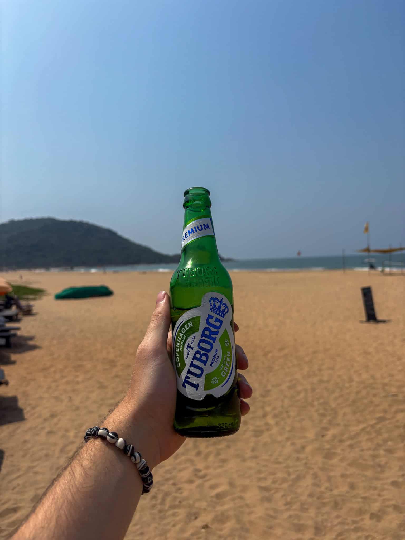 Tuborg Beer on Goa Beach