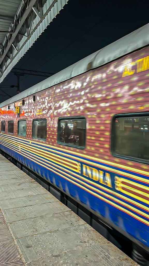 Indian train as a tourist
