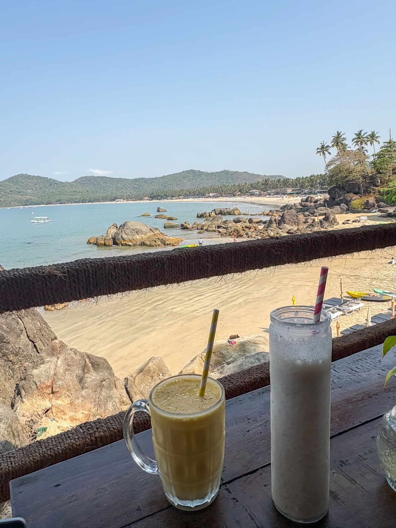 Mango Lassi at Palolem beach in Goa