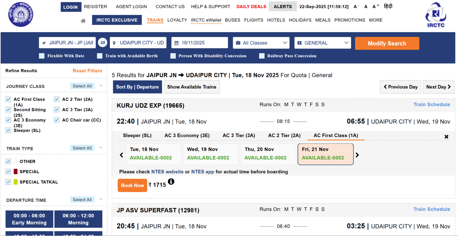 How to book Indian train tickets as a foreigner tourist with IRCTC