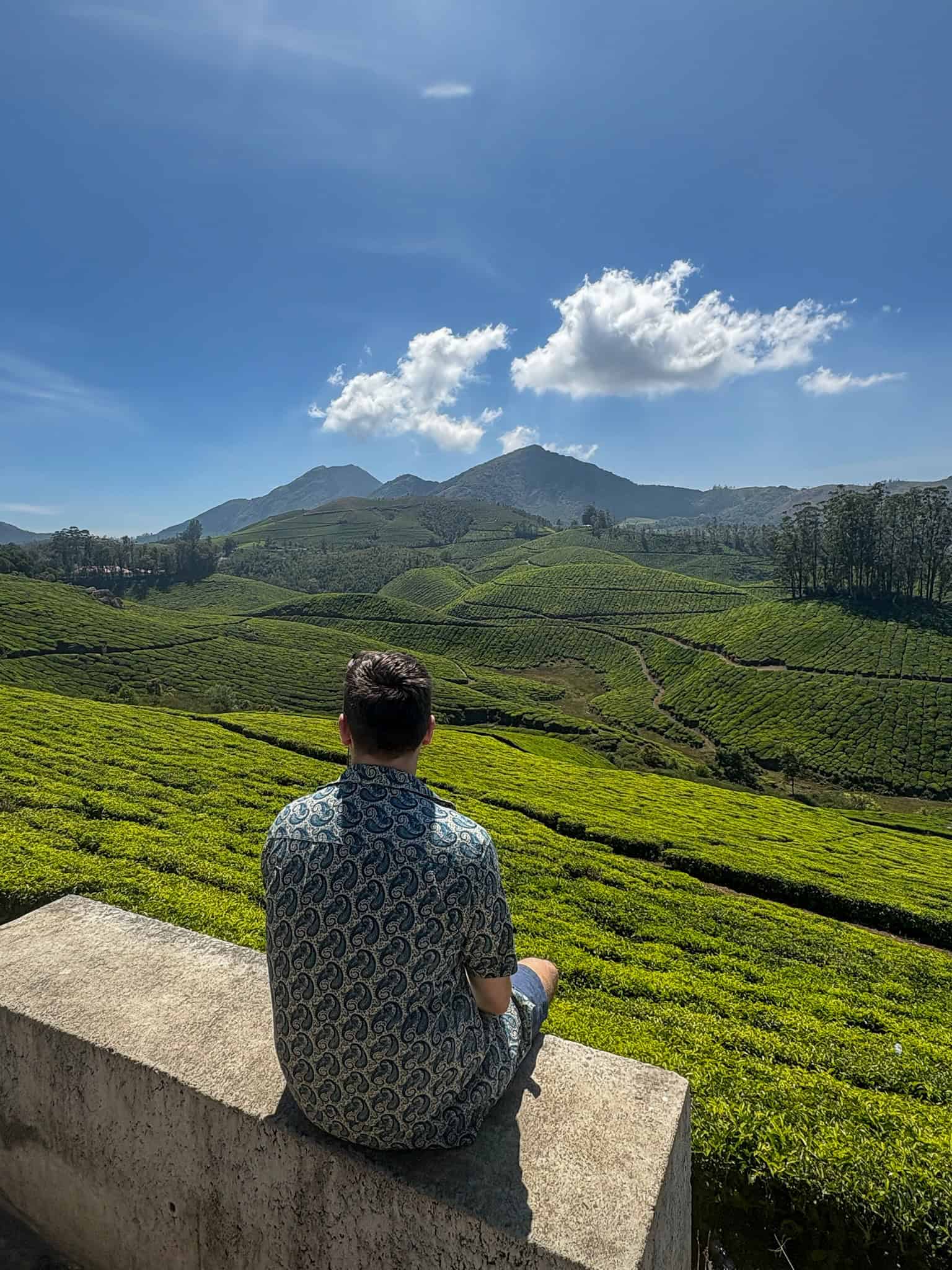 Lockhart gap road viewpoint in Munnar Kerala