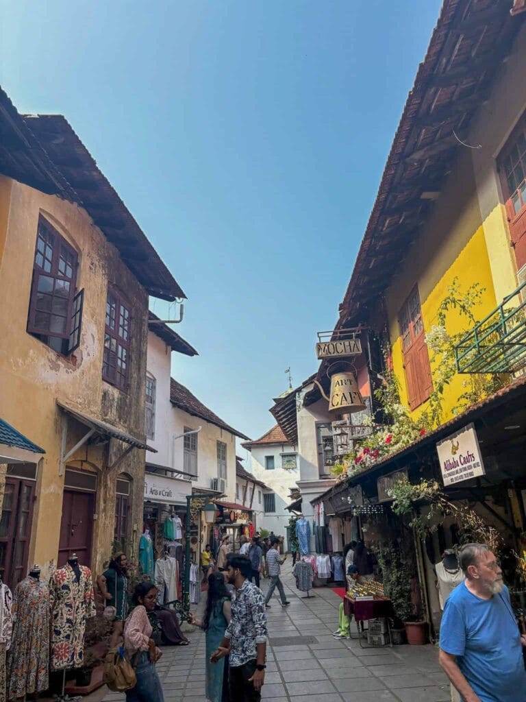 Jew town in Kochi on a 7 day Kerala itinerary