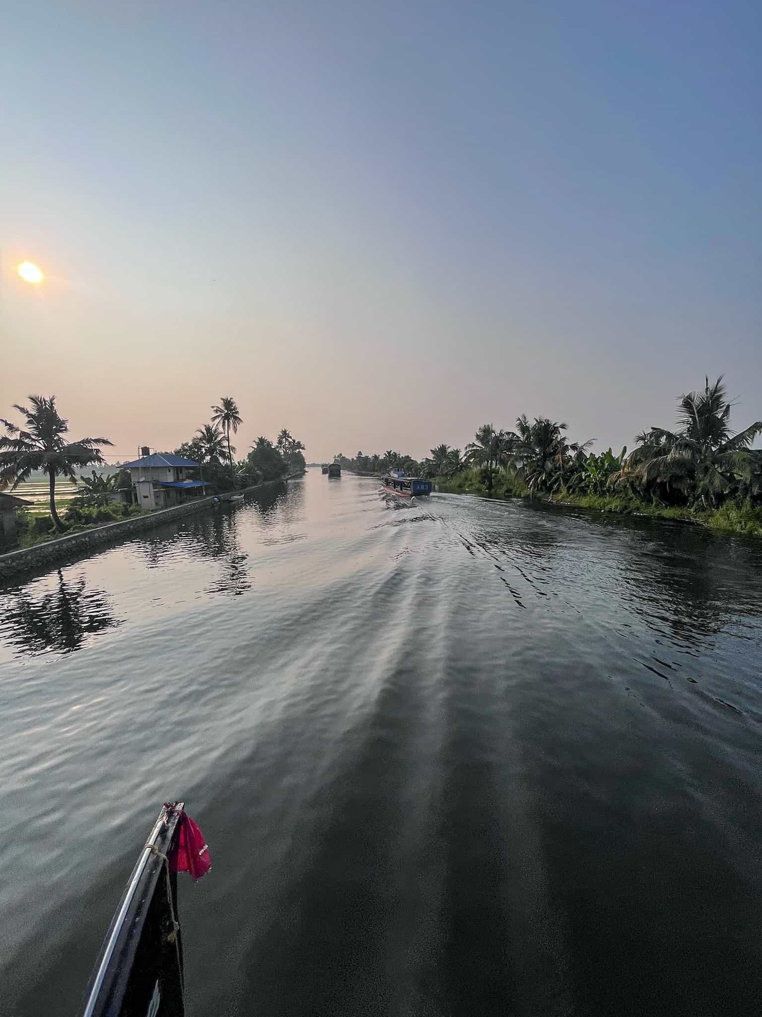 Kerala Backwaters view from Alleppey Houseboat