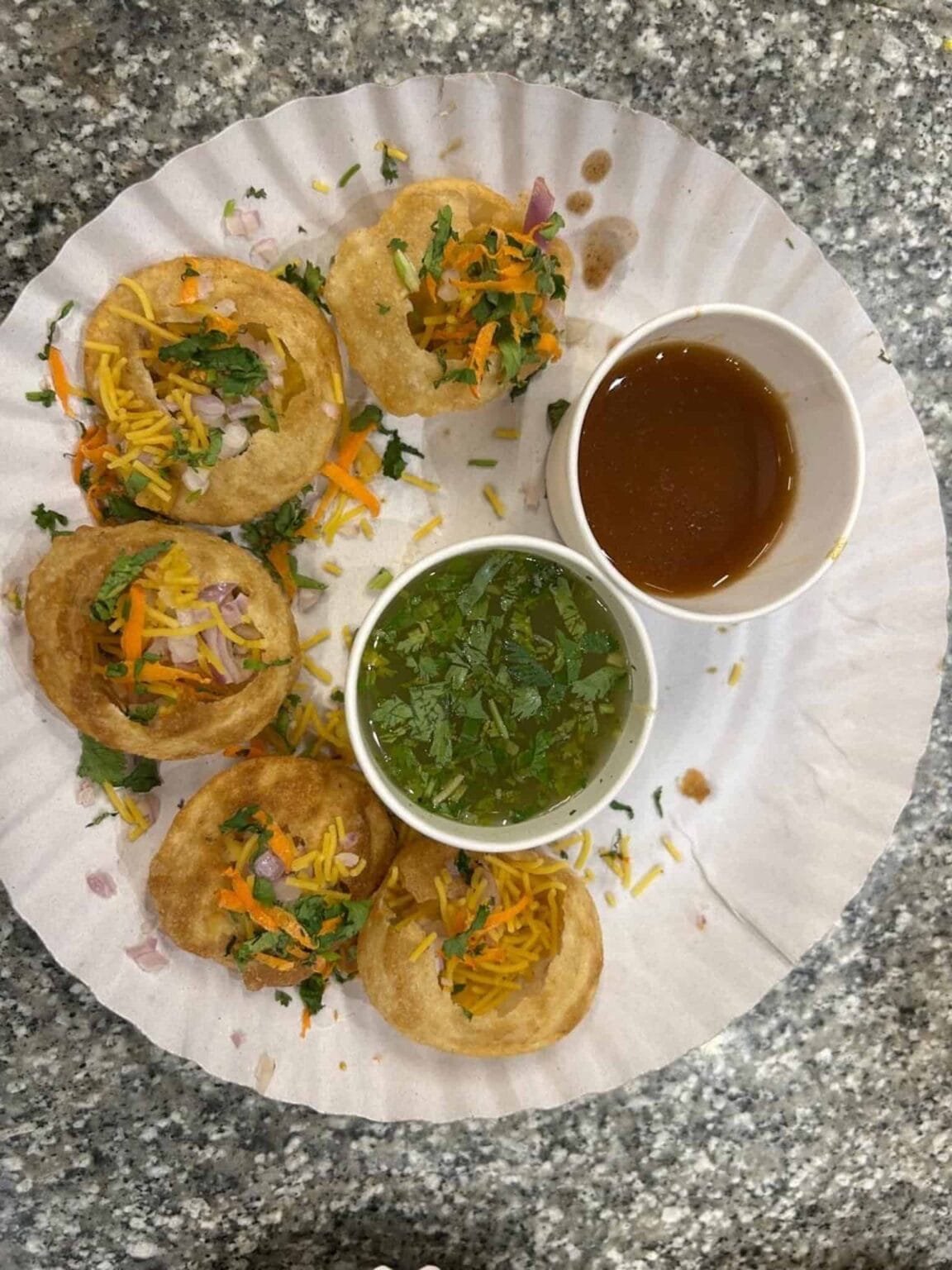 pani puri or golgappa street food in india