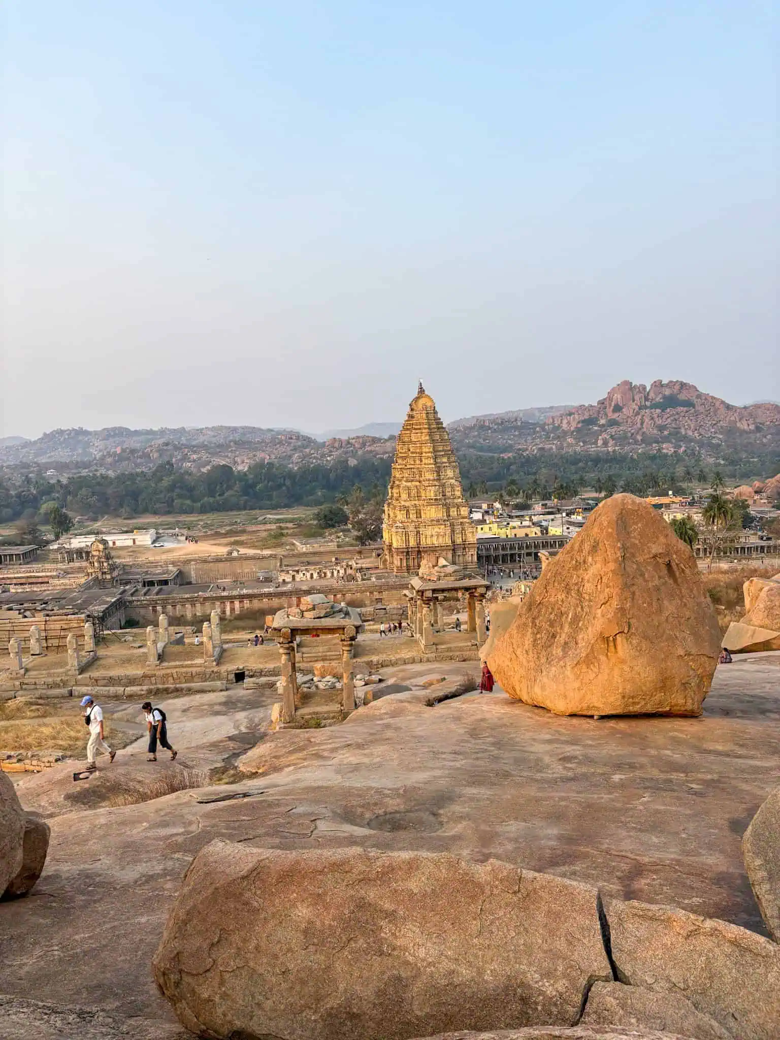 2-Day Hampi itinerary - view of temples, ruins and boulders