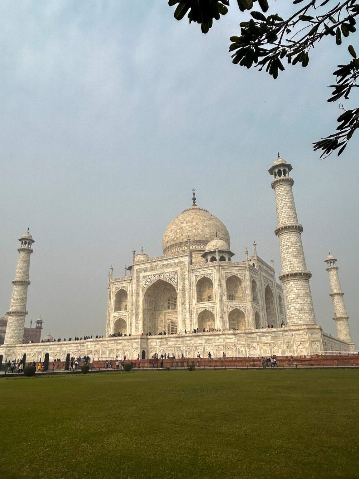 View of the Taj Mahal in Agra from a quieter viewpoint