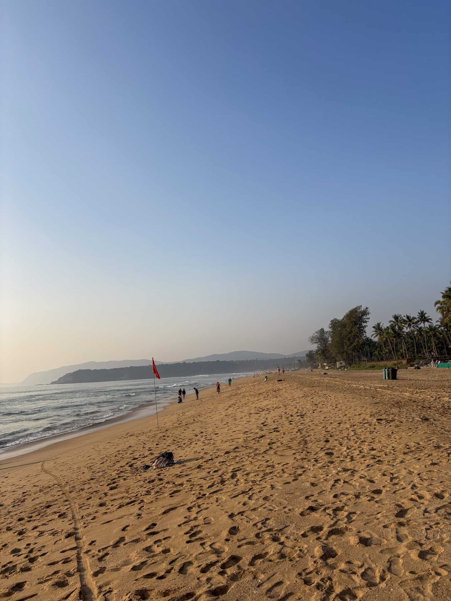 Agonda beach in South Goa in India