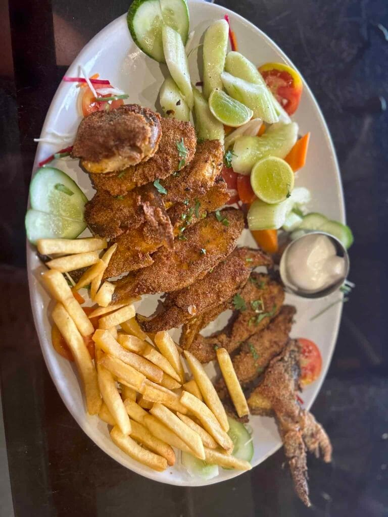 fried fish in vagator