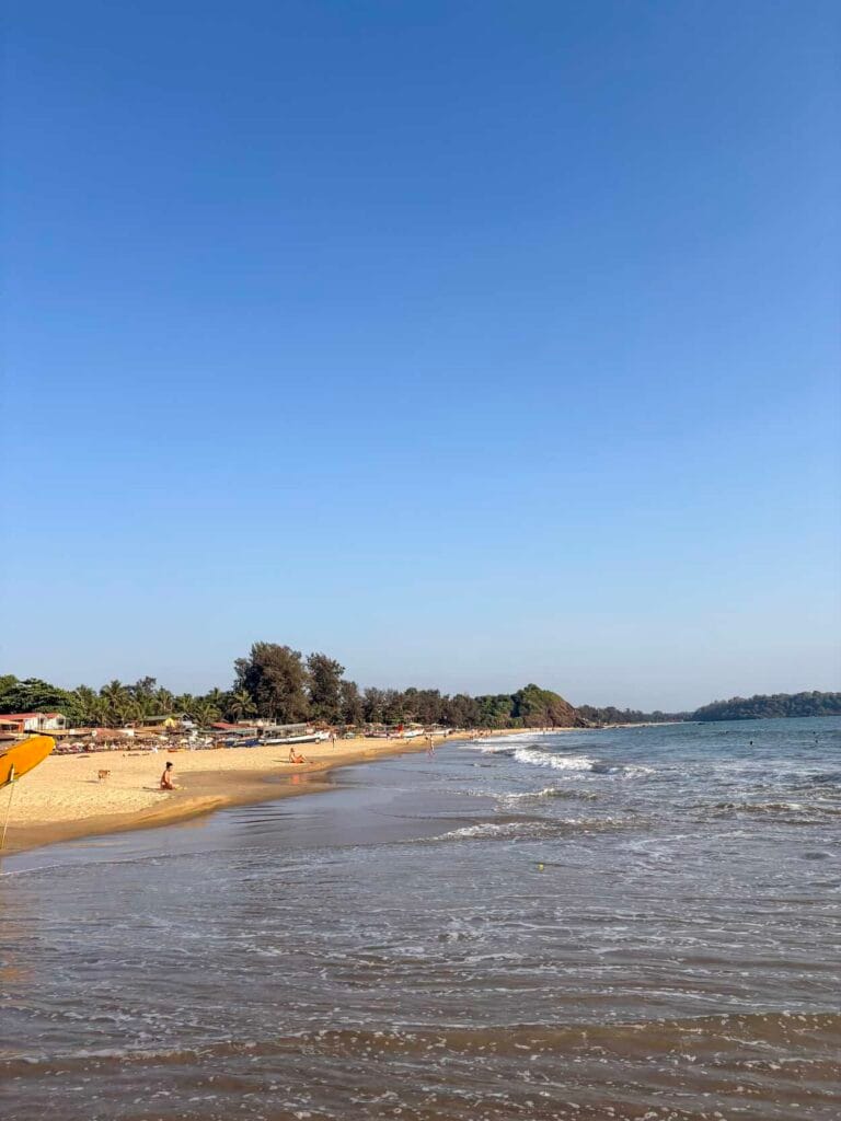 Patnem beach in Goa in February