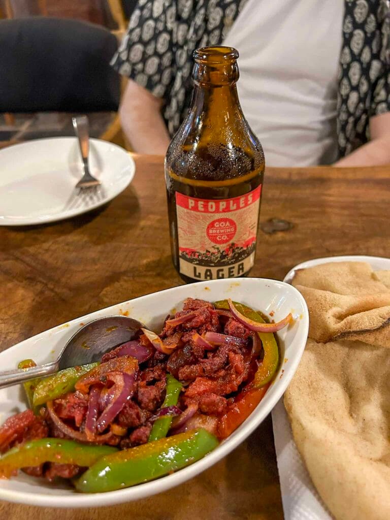 Sausage fry in Palolem in Goa