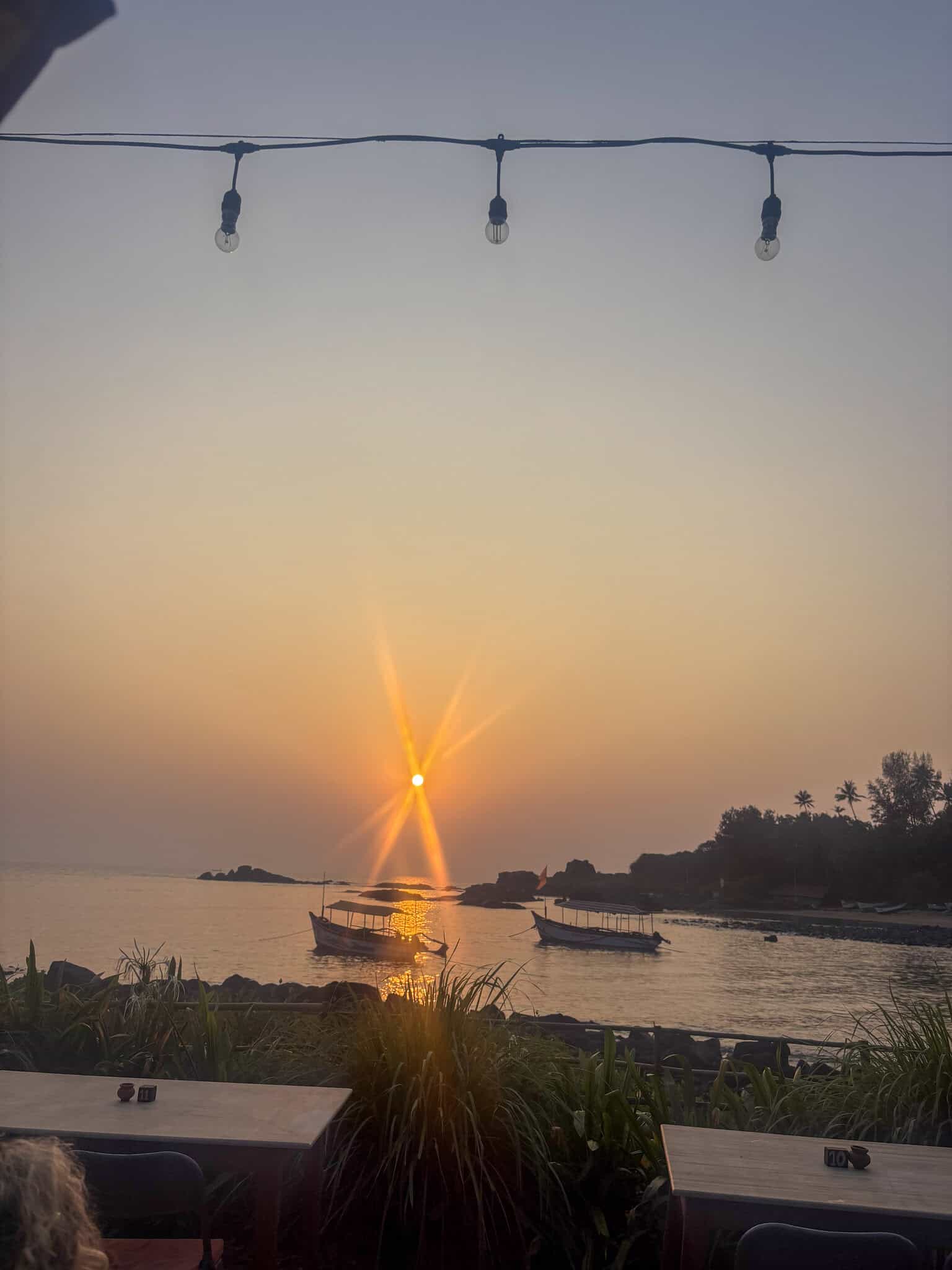 sunset at kala bahia. South Goa best sundowner spot